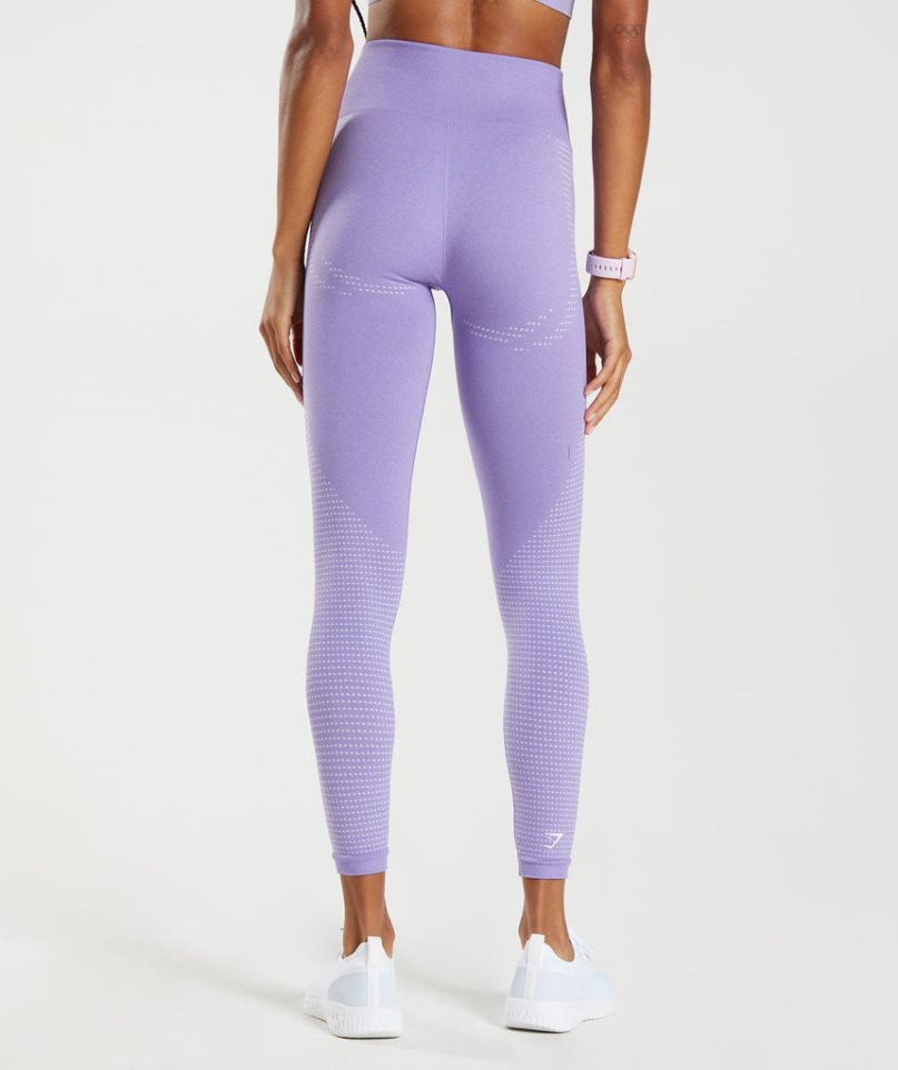 Women's Gymshark Vital Seamless 2.0 Leggings Lavender | CA 8A7105